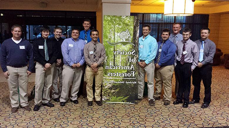 Forestry Students at Allegheny Society of American Foresters Winter Meeting